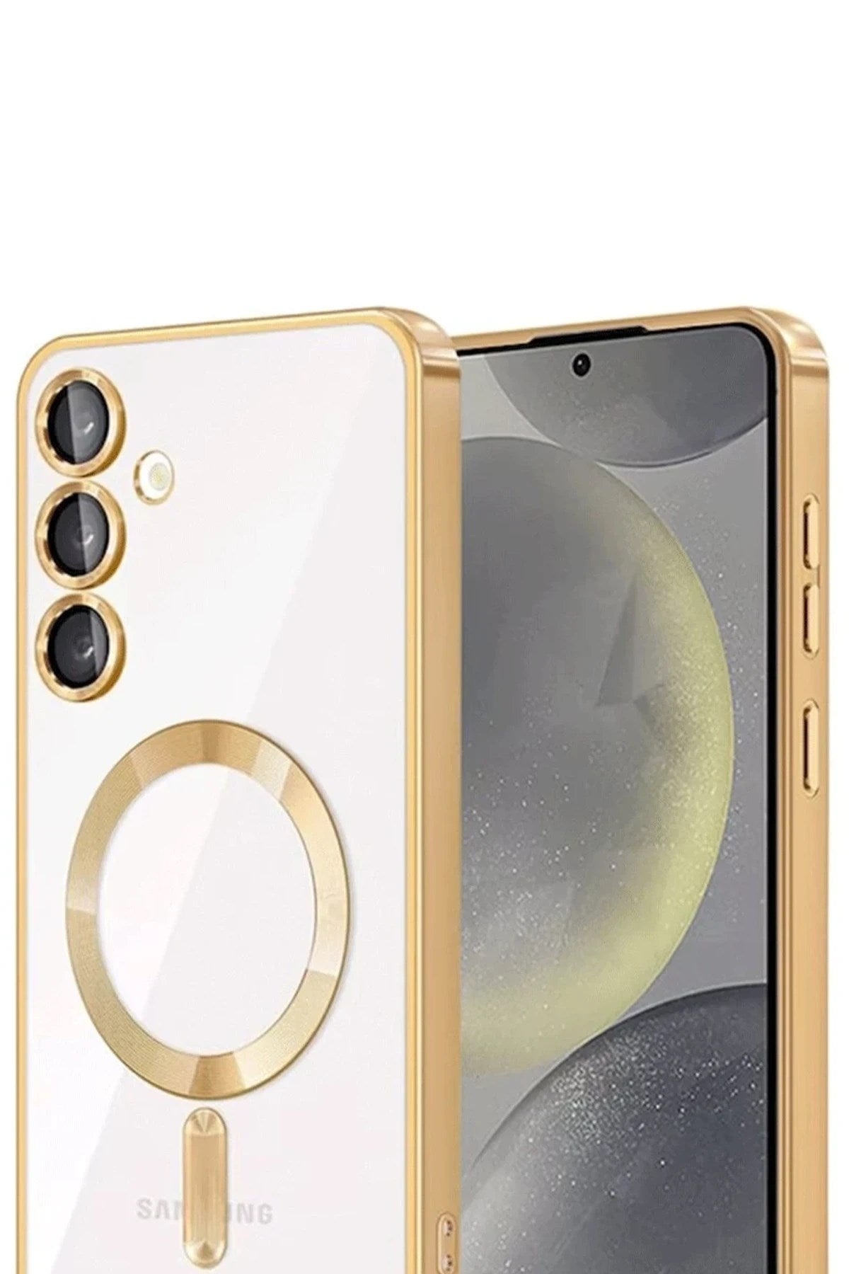 Mey İthalat® Samsung Galaxy A55 5G Kross Magneticsafe Kapak - Gold
