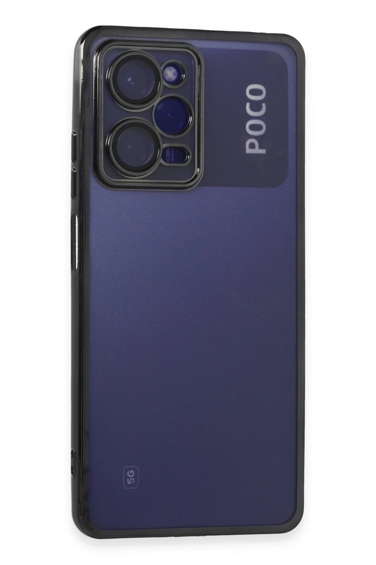 Mey İthalat® Poco X5 Pro 5G Kılıf Lensli Silikon - Siyah