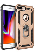 Mey İthalat® iPhone 7 Plus Kılıf Sofya Yüzüklü Silikon Kapak - Gold