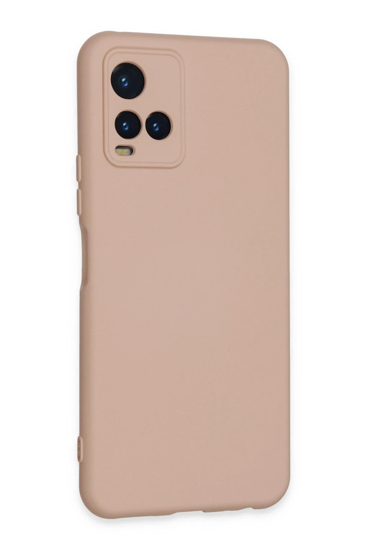 Mey İthalat® Vivo Y21S Kılıf Nano içi Kadife Silikon - Pudra