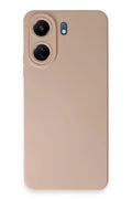Mey İthalat® Redmi 13C Kılıf Nano içi Kadife Silikon - Pudra