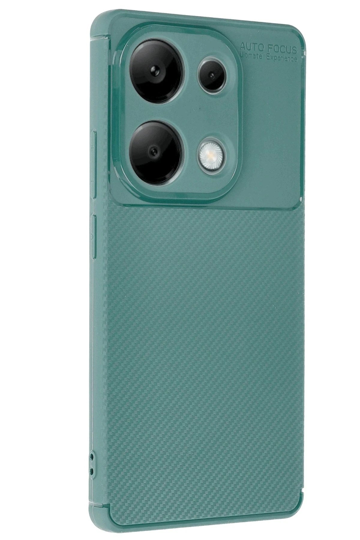 Mey İthalat® Redmi Note 13 Pro 4G Kılıf Auto Focus Karbon Kapak - Koyu Yeşil
