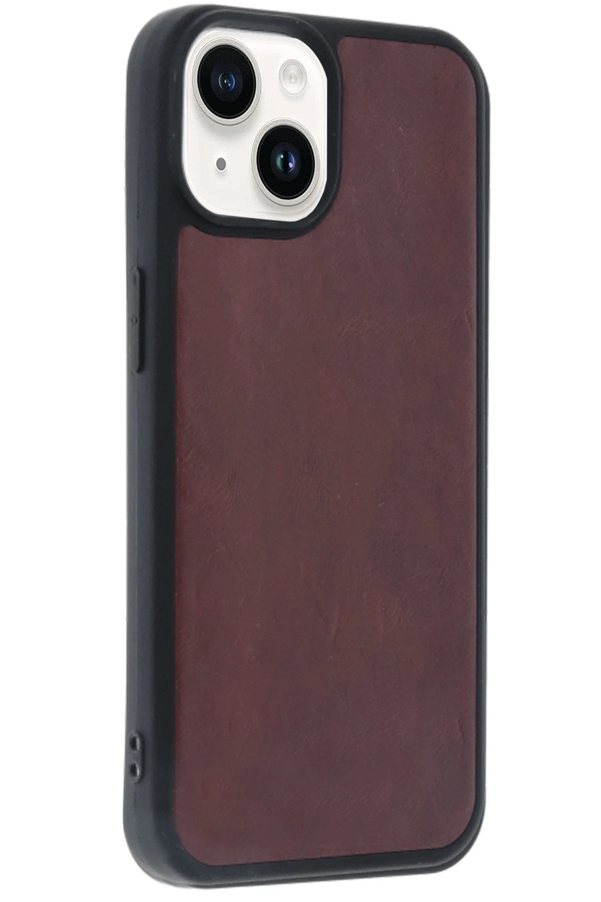 Mey İthalat® iPhone 14 Kılıf Aras Deri Kapak - Bordo