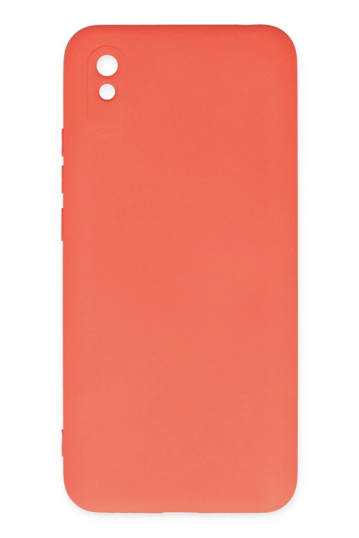 Mey İthalat® Redmi 9A Kılıf Nano içi Kadife Silikon - Turuncu