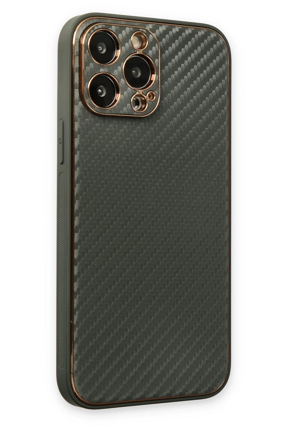 Mey İthalat® iPhone 13 Pro Kılıf Coco Karbon Silikon - Füme