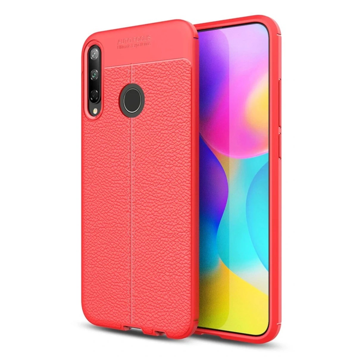 Mey İthalat® Huawei P40 Lite E Kılıf Auto Focus Kapak - Kırmızı