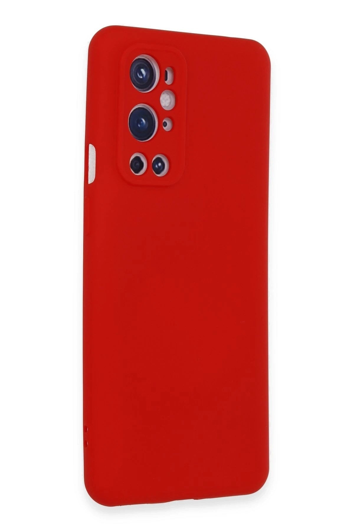 Mey İthalat® One Plus 9 Pro Kılıf Nano içi Kadife Silikon - Kırmızı