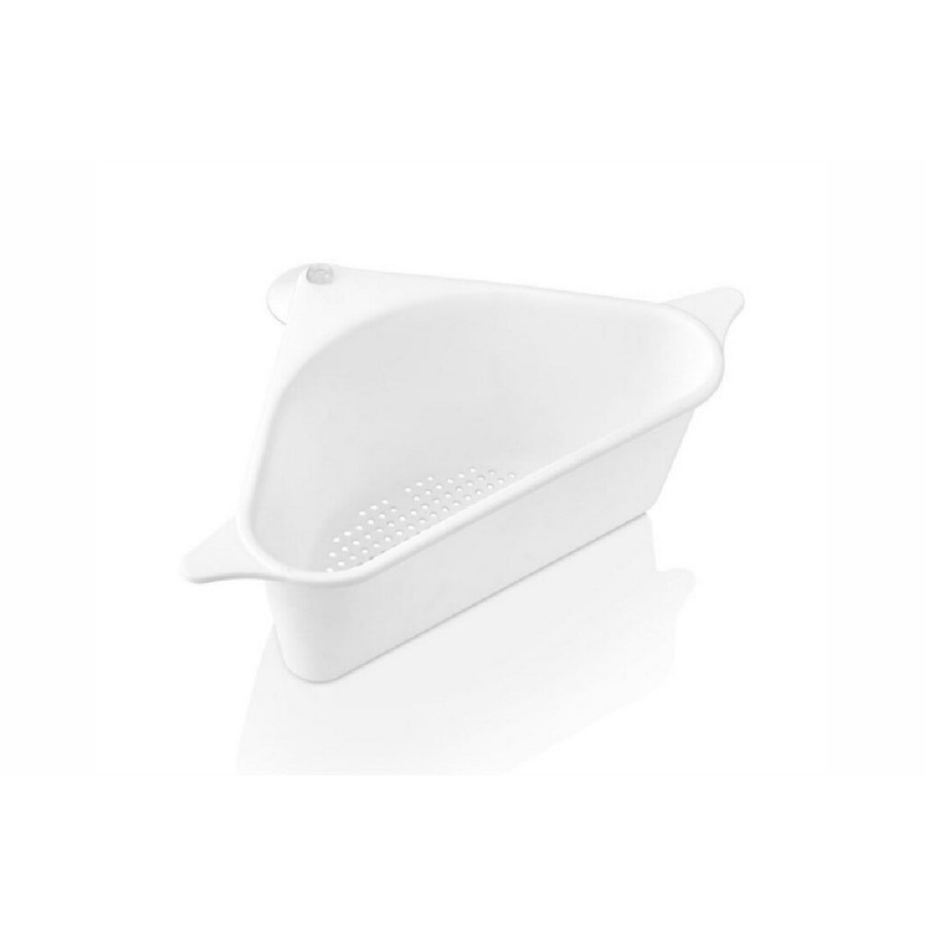 Vantuzlu Üçgen Sebze Meyve Lavabo Raf Evye Süzgeç Sünger Tutucu Düzenleyici Mutfak Organize