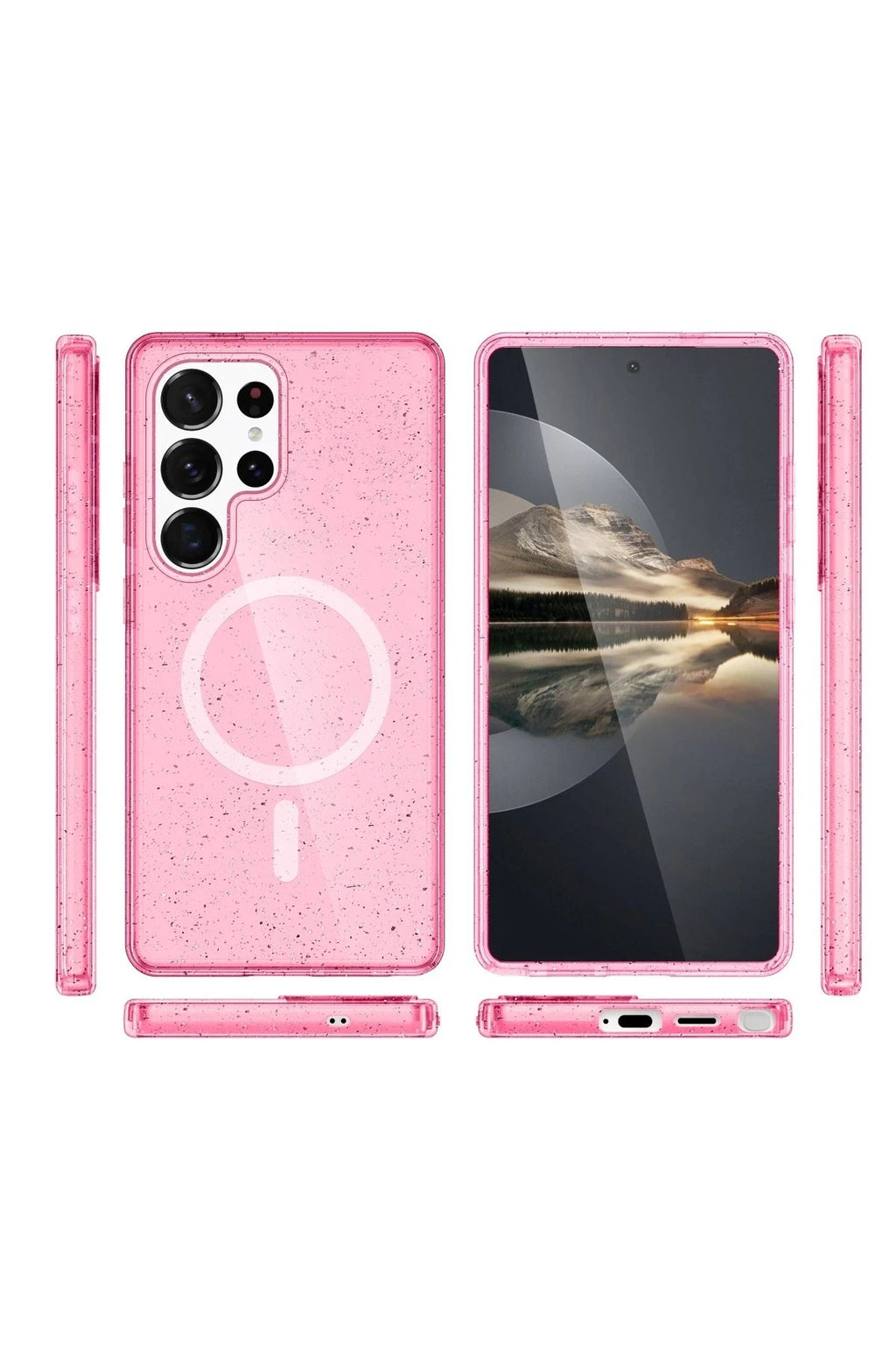 Mey İthalat® Samsung Galaxy S24 Ultra Kılıf Star Magsafe Kapak - Pembe