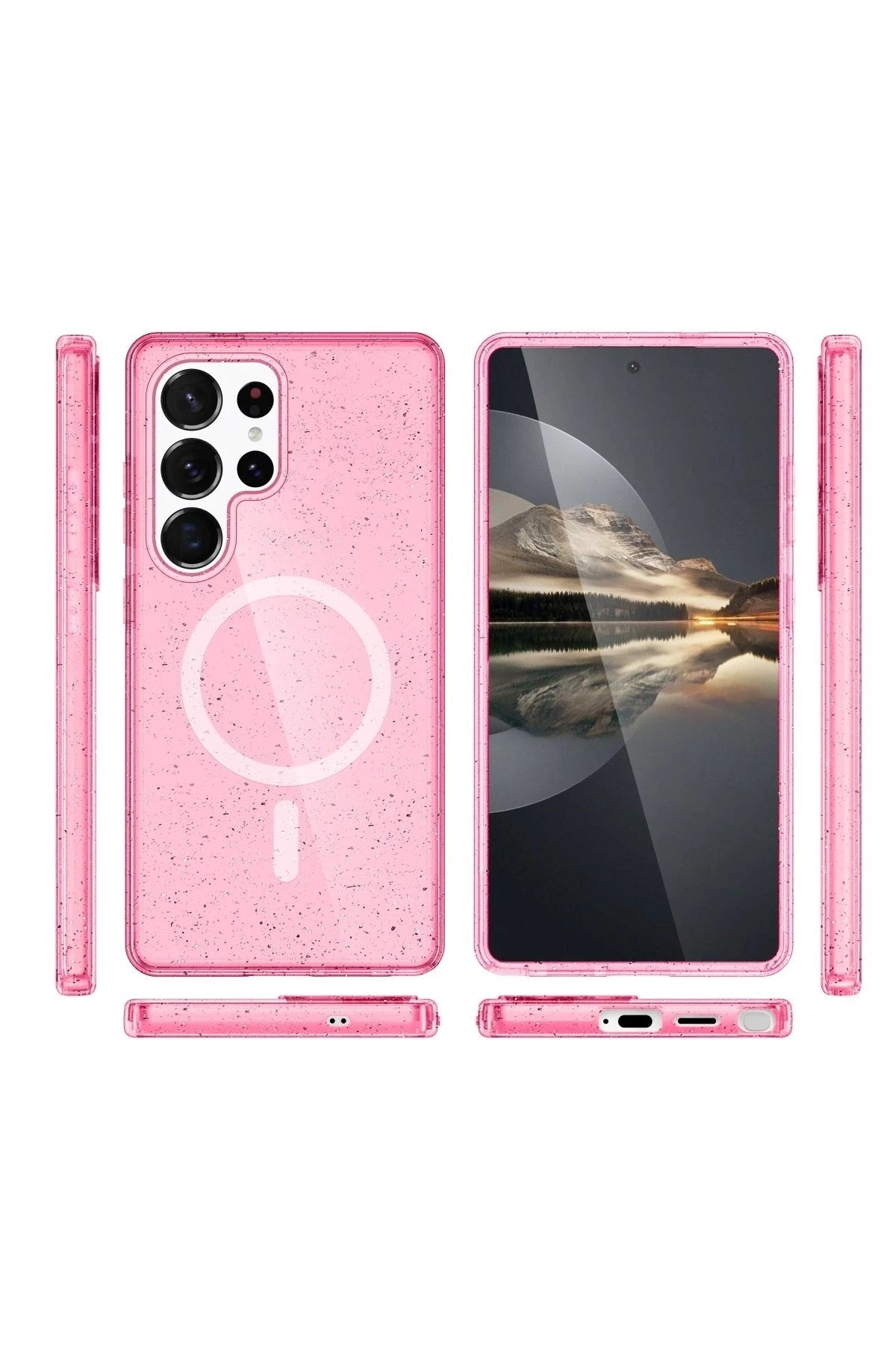 Mey İthalat® Samsung Galaxy S24 Ultra Kılıf Star Magsafe Kapak - Pembe