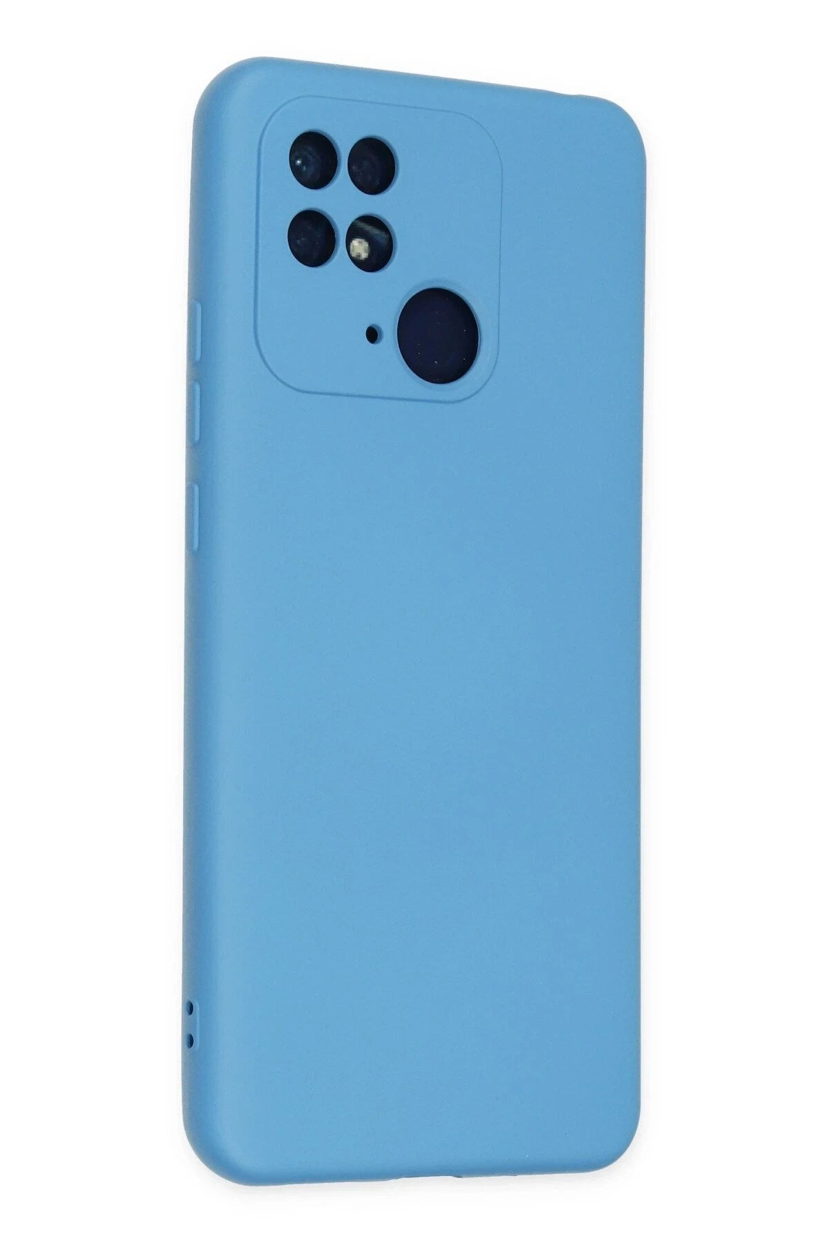 Mey İthalat® Redmi 10C Kılıf Nano içi Kadife Silikon - Mavi