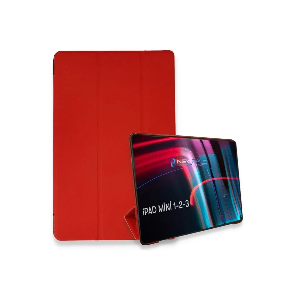Mey İthalat® iPad Mini 3 Kılıf Tablet Smart Kılıf - Kırmızı