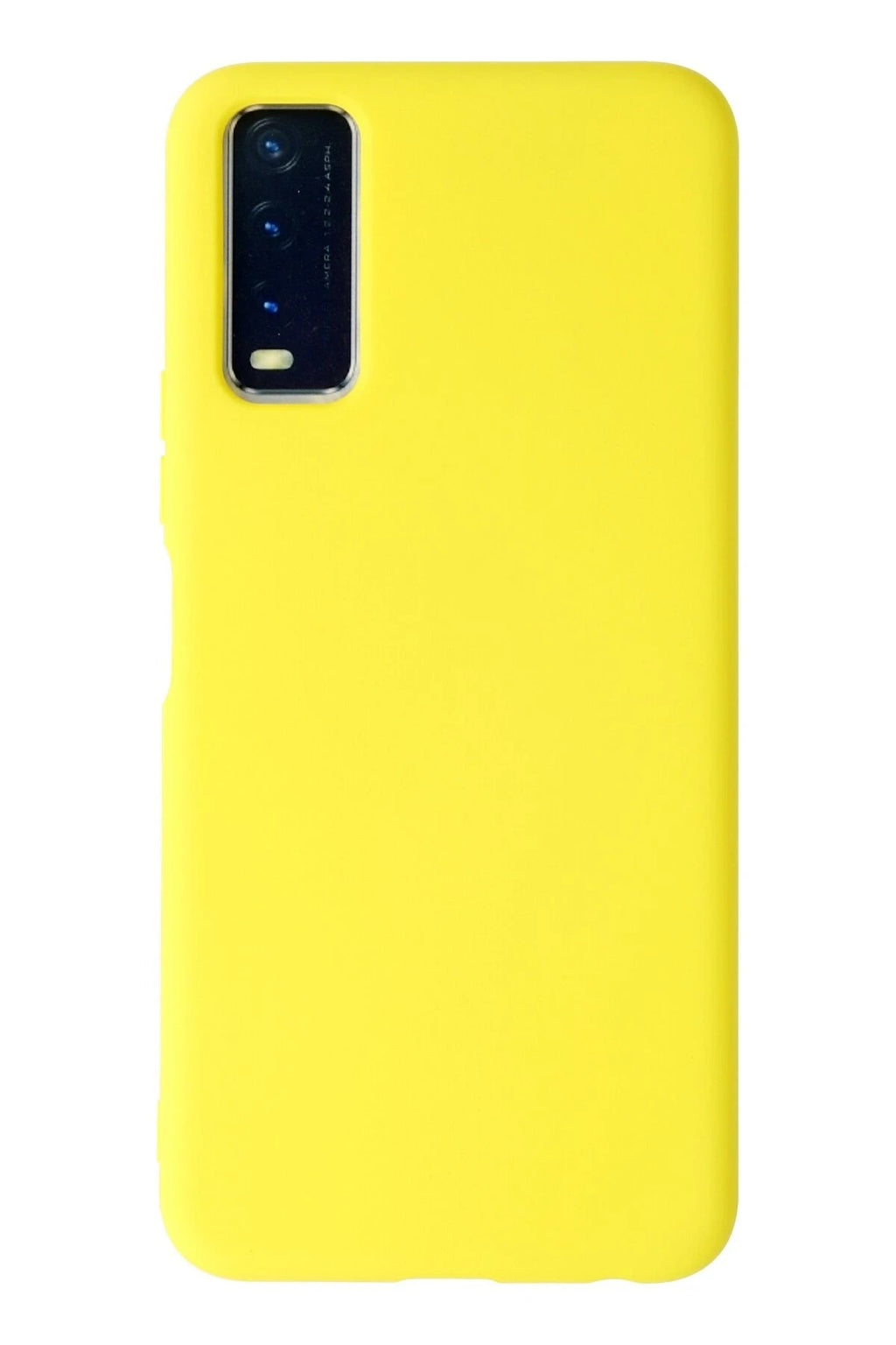Mey İthalat® Vivo Y11S Kılıf Nano içi Kadife Silikon - Sarı