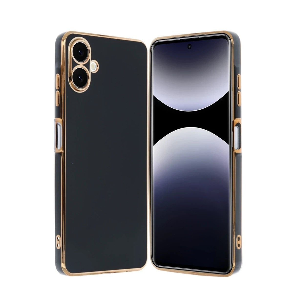 Mey İthalat® Samsung Galaxy A06 Kılıf Volet Silikon - Siyah