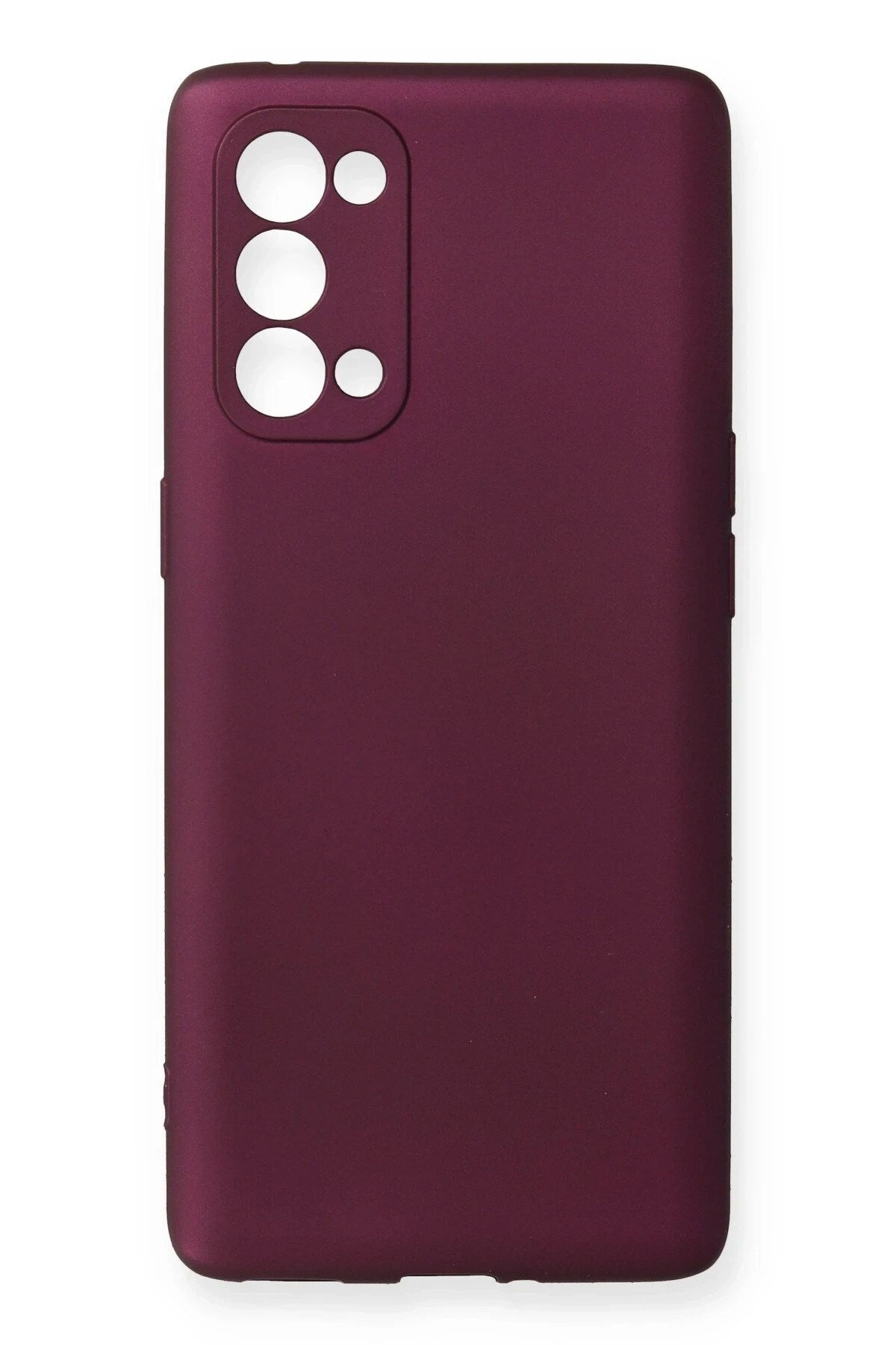 Mey İthalat® Reno 5 Pro Kılıf First Silikon - Mürdüm