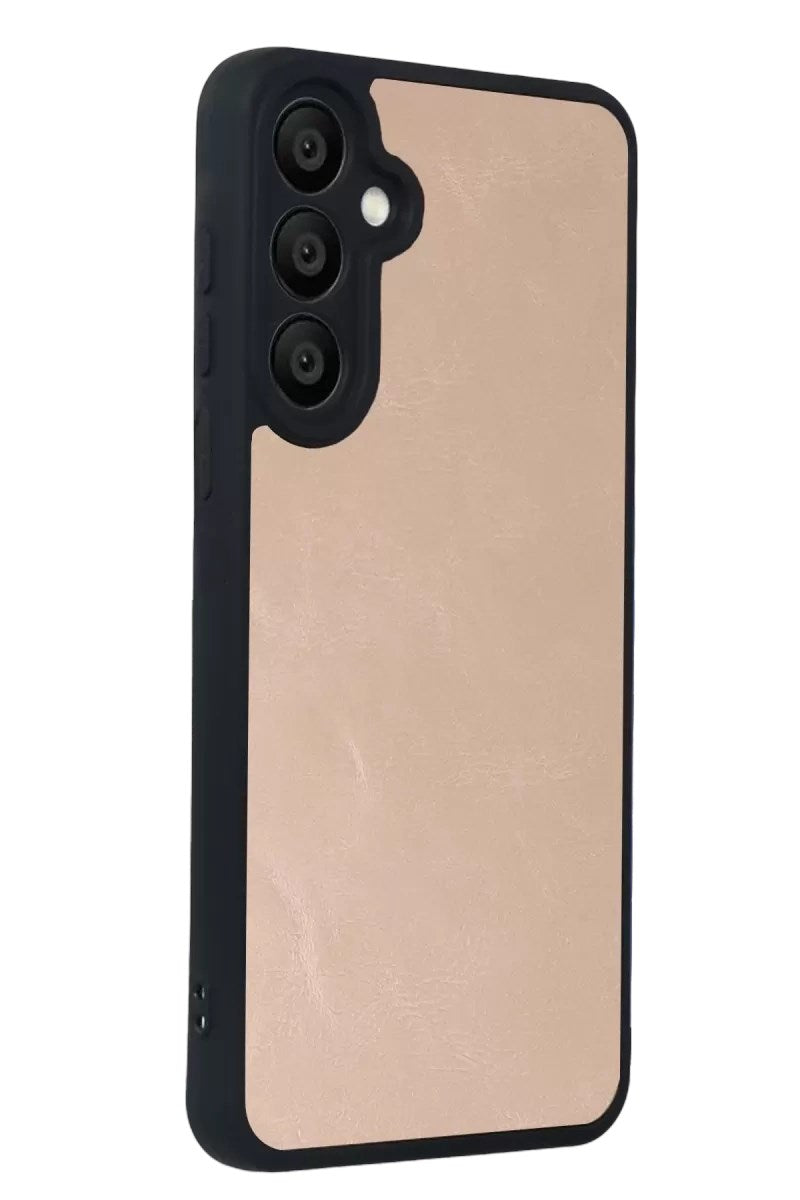 Mey İthalat® Samsung Galaxy A57 5G Aras Deri Kapak - Pudra