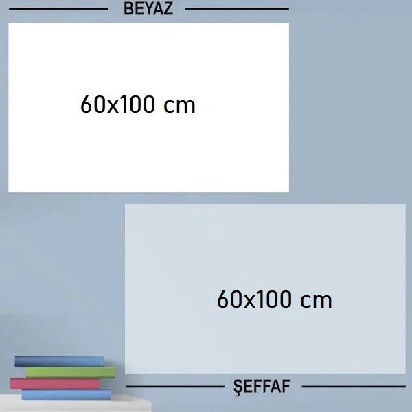 Ders Çalışma Yazı Tahtası Manyetik Duvar Stickerı 100x60 cm