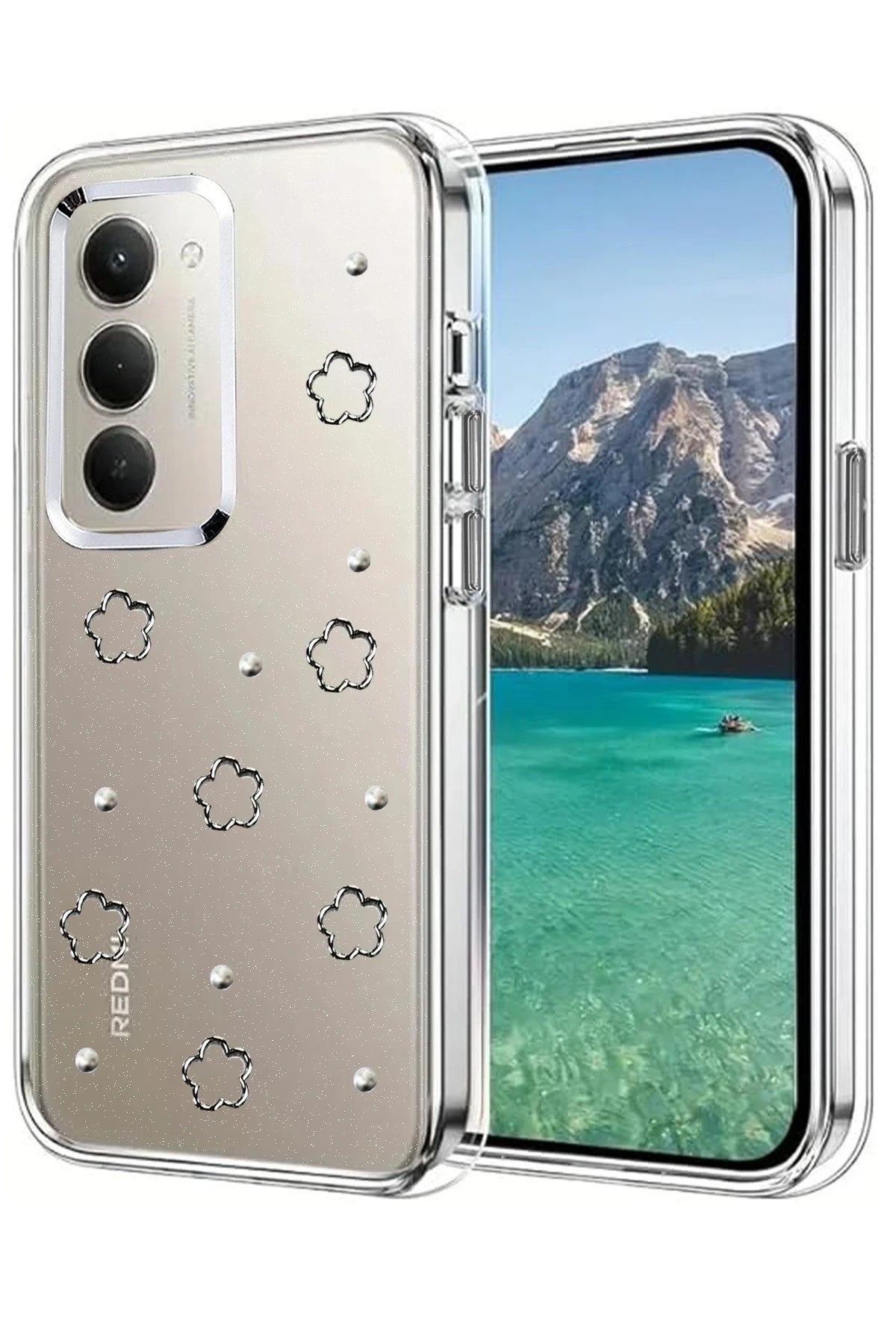 Mey İthalat® Redmi 15 4G Fiyonk Desenli Kapak - Desen 2