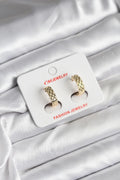 Mey İthalat® 14K Gold Renk Kaplama CM Kadın Küpe