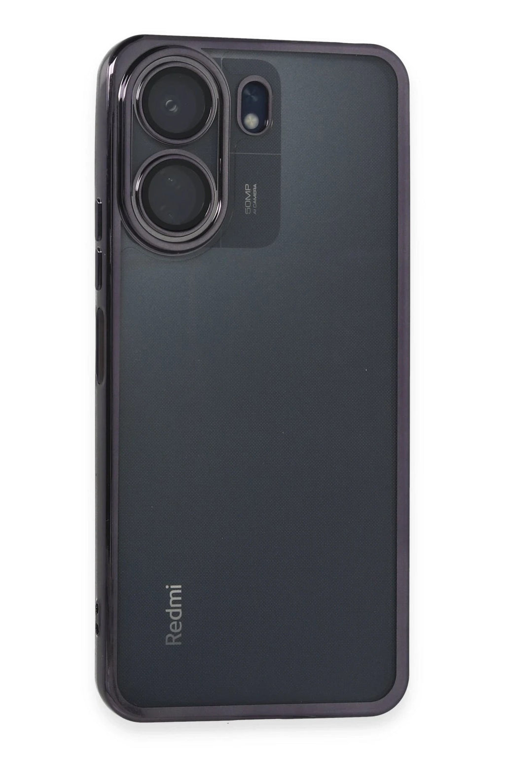 Mey İthalat® Redmi 13C Kılıf Lensli Silikon - Mor