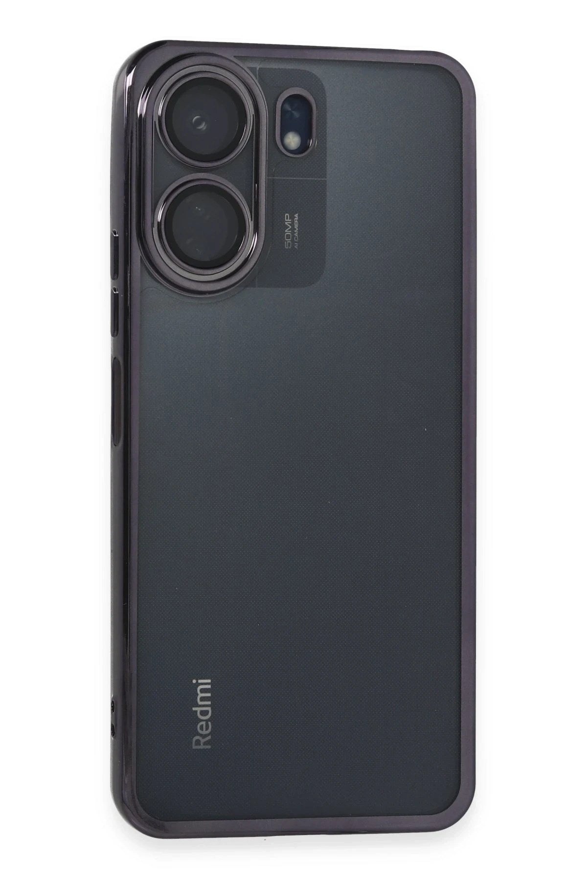 Mey İthalat® Redmi 13C Kılıf Lensli Silikon - Mor
