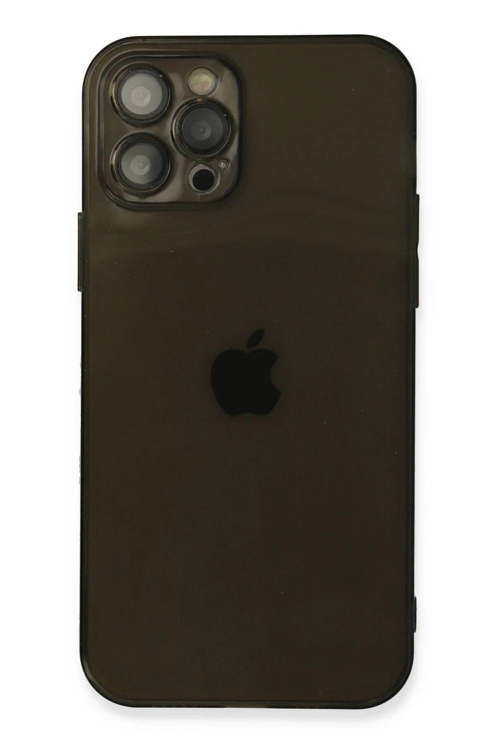 Mey İthalat® iPhone 12 Pro Kılıf Fly Lens Silikon - Siyah