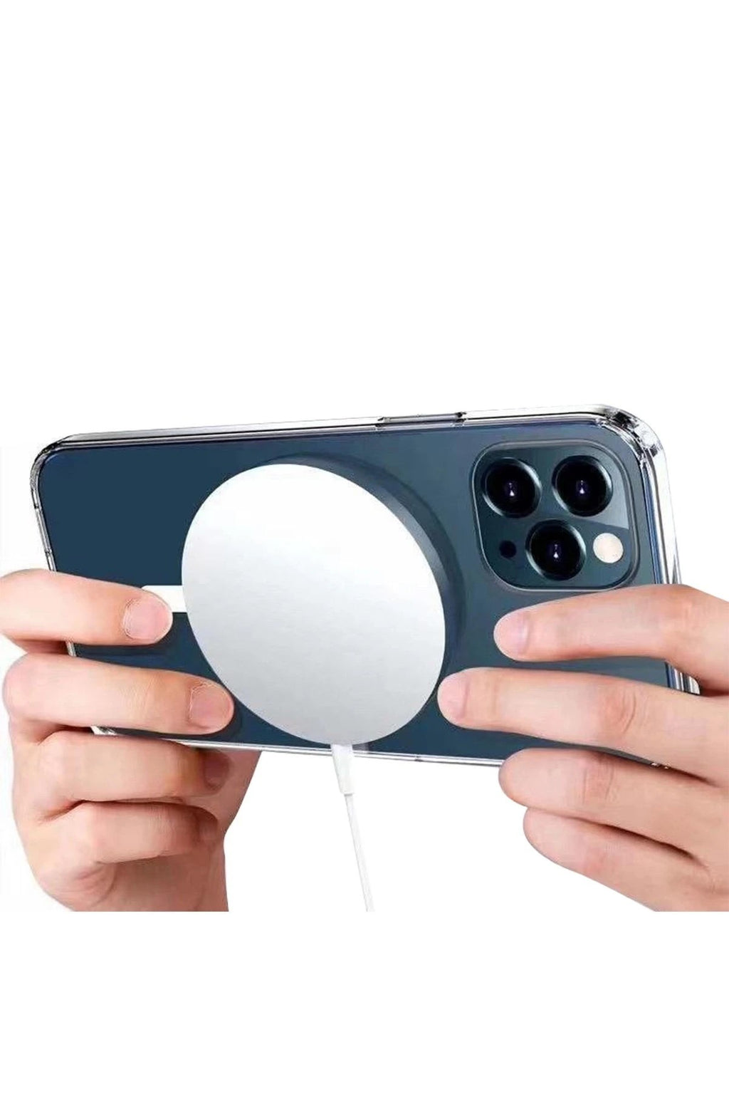 Mey İthalat® iPhone 16 Pro Kılıf Magneticsafe Şeffaf Silikon - Şeffaf