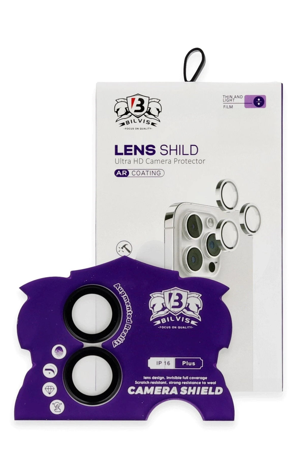 Mey İthalat® iPhone 16 Bilvis Titan Kamera Lens - Siyah