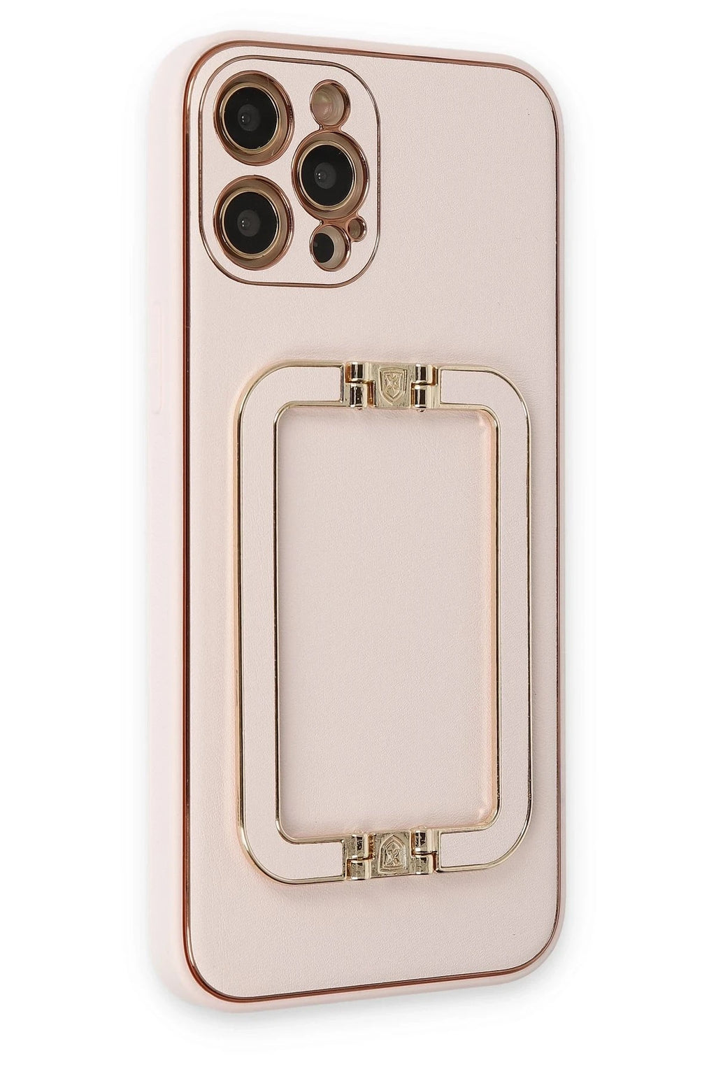 Mey İthalat® iPhone 12 Pro Kılıf Coco Elit Kapak - Pudra