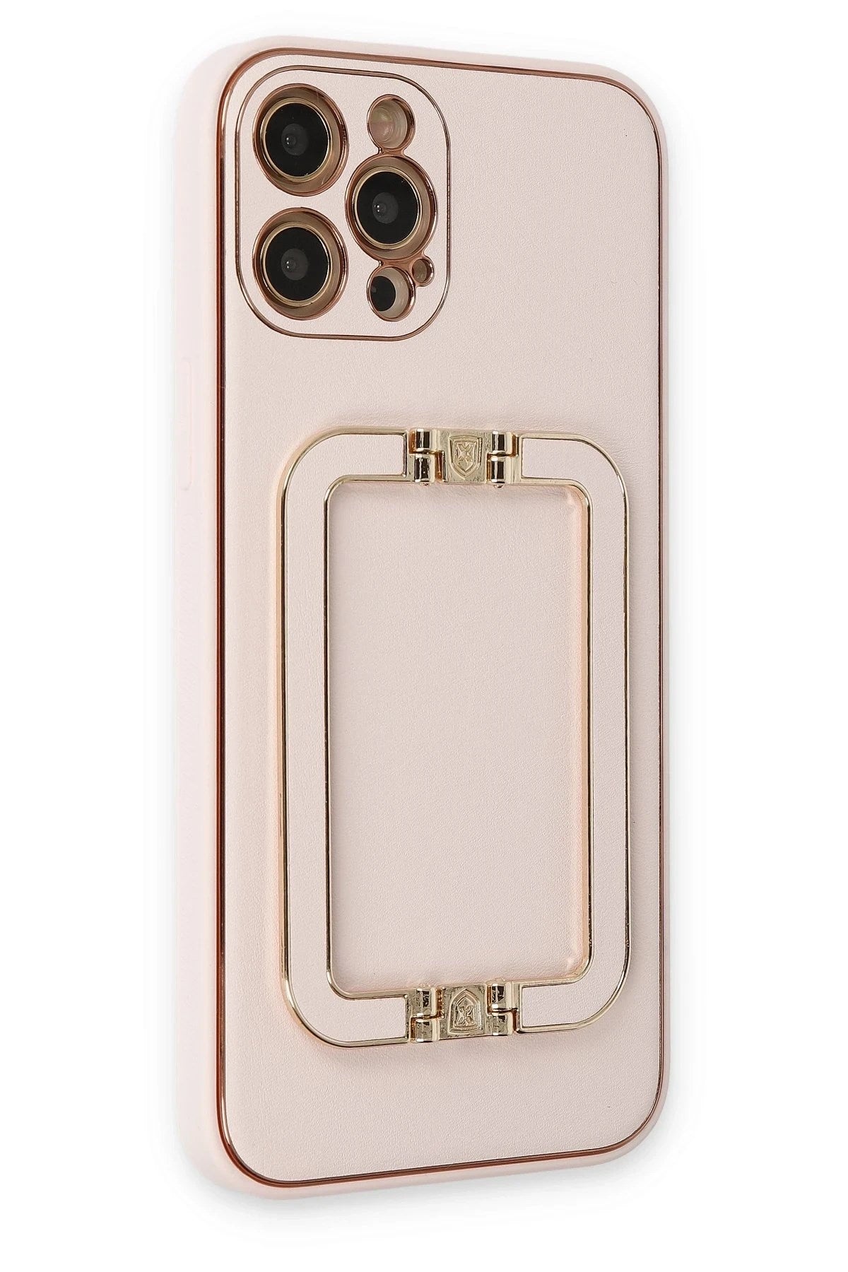 Mey İthalat® iPhone 12 Pro Kılıf Coco Elit Kapak - Pudra