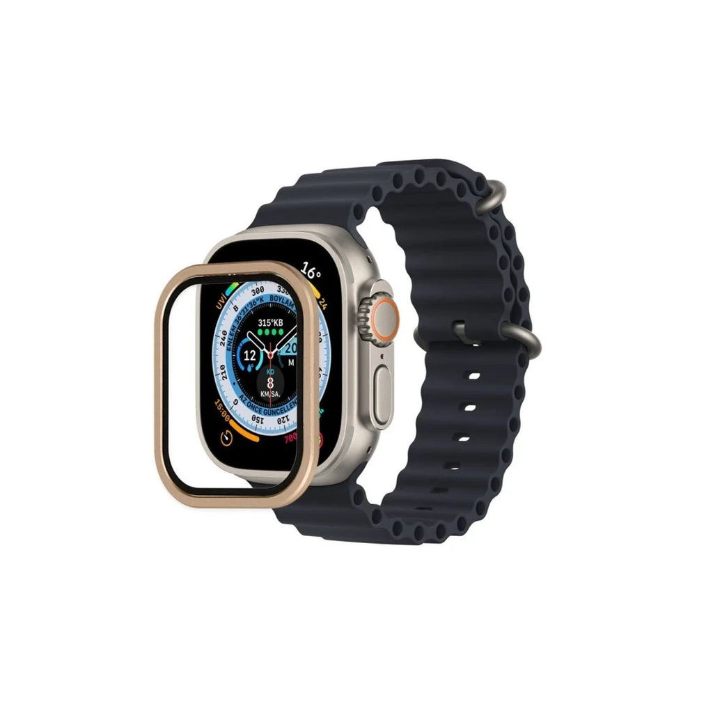 Mey İthalat® Watch Ultra 49mm Alüminyum Kasa Cam Ekran Koruyucu - Yıldız Işığı