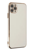 Mey İthalat® iPhone 11 Pro Max Kılıf Volet Silikon - Beyaz