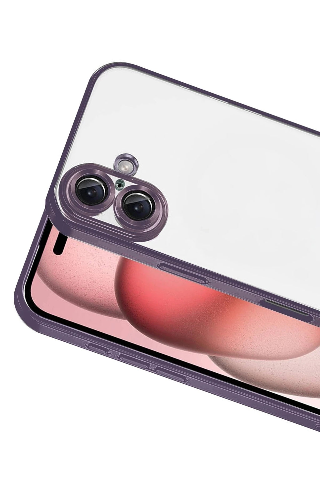 Mey İthalat® iPhone 17 Lensli Silikon - Mor
