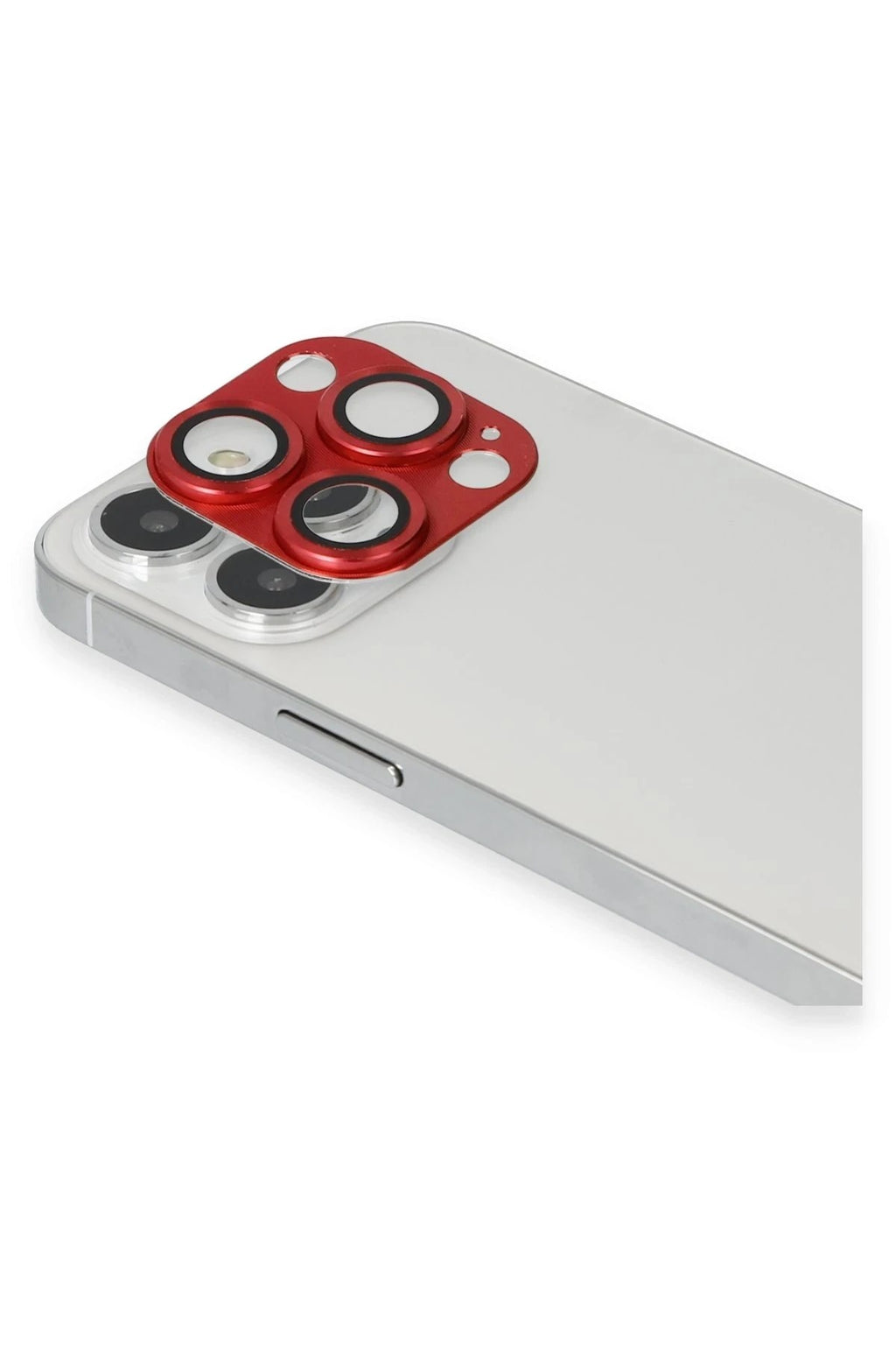 Mey İthalat® iPhone 13 Pro Max Pers Alüminyum Kamera Lens - Kırmızı