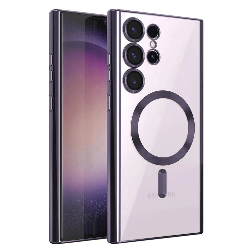 Mey İthalat® Samsung Galaxy S25 Ultra Kılıf Kross Magneticsafe Kapak - Mor