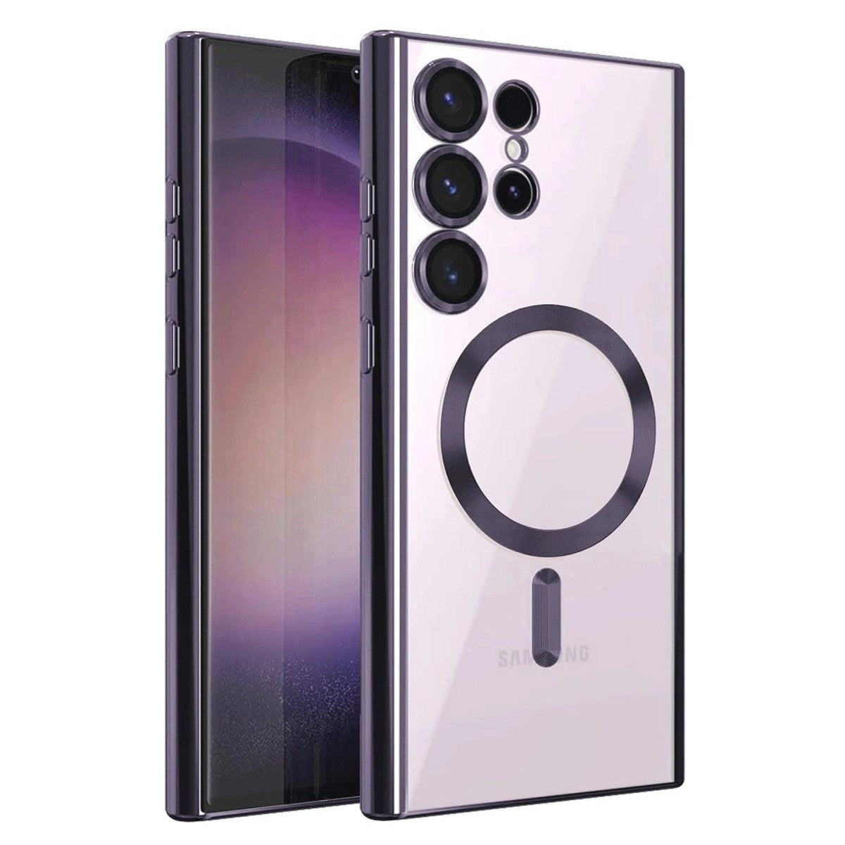 Mey İthalat® Samsung Galaxy S25 Ultra Kılıf Kross Magneticsafe Kapak - Mor