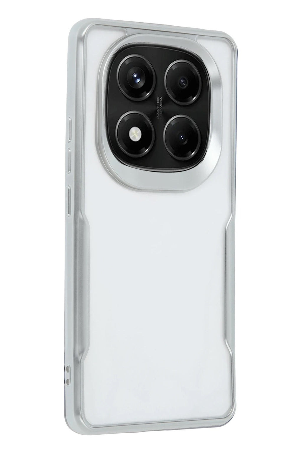 Mey İthalat® Redmi Note 14 Pro 5G Kılıf Boyi Silikon Kapak - Gümüş