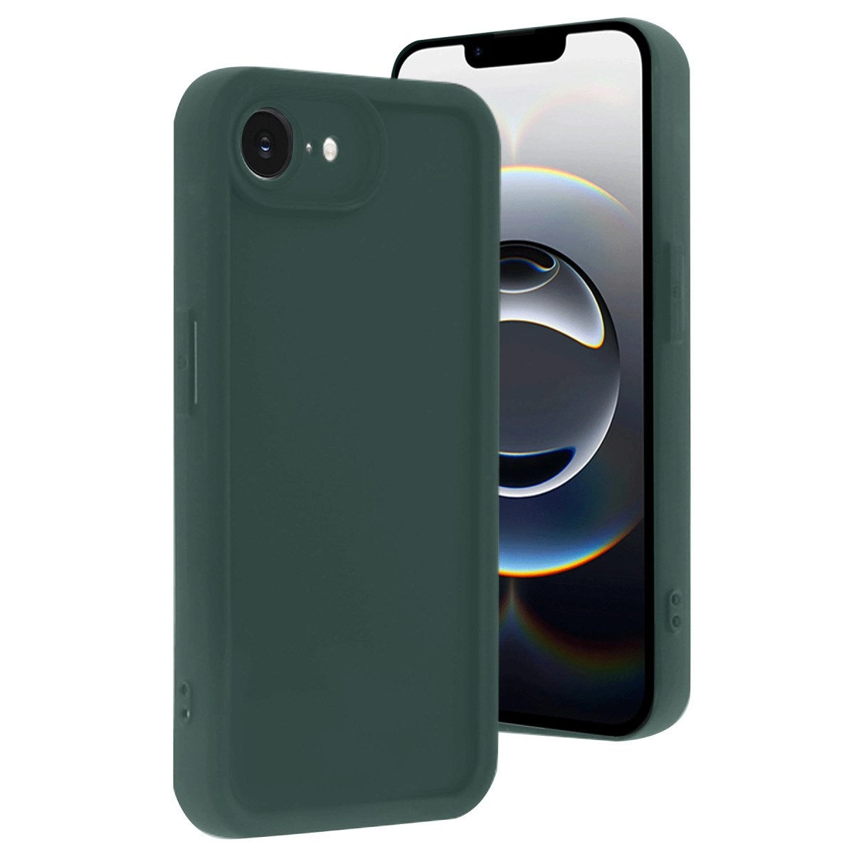 Mey İthalat® iPhone 16E Kılıf Viera Silikon - Koyu Yeşil