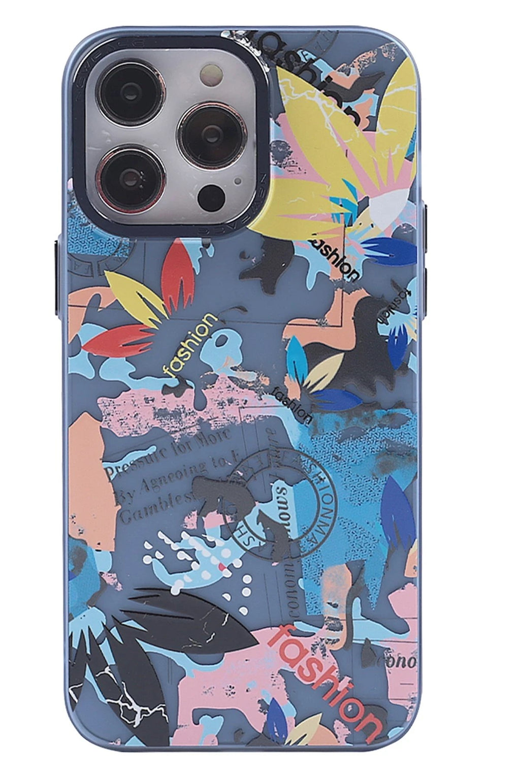Mey İthalat® iPhone 14 Pro Max Kılıf Desenli Kapak - Pembe - 1