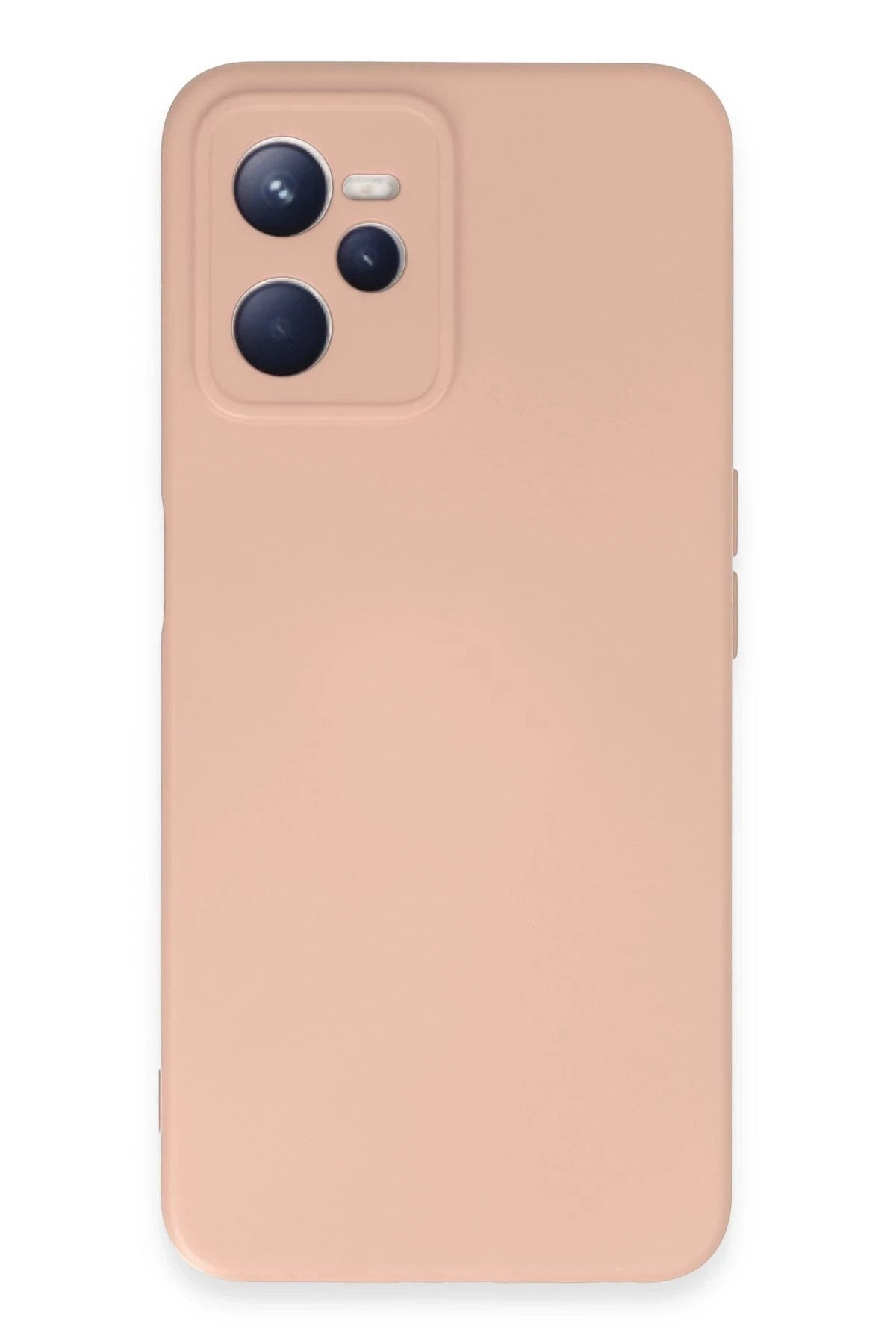 Mey İthalat® Realme C35 Kılıf Nano içi Kadife Silikon - Pudra