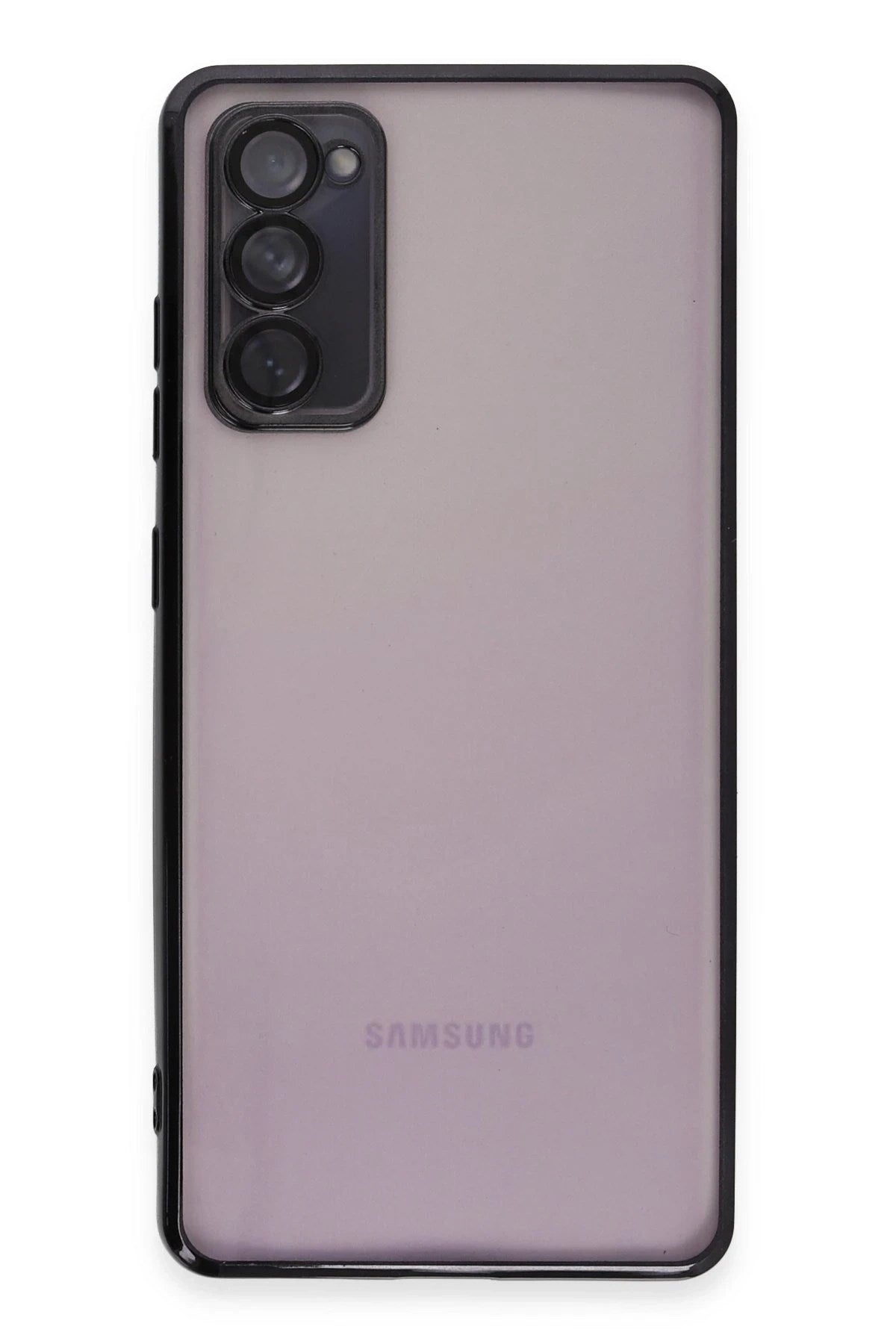 Mey İthalat® Samsung Galaxy S20 FE Kılıf Lensli Silikon - Siyah