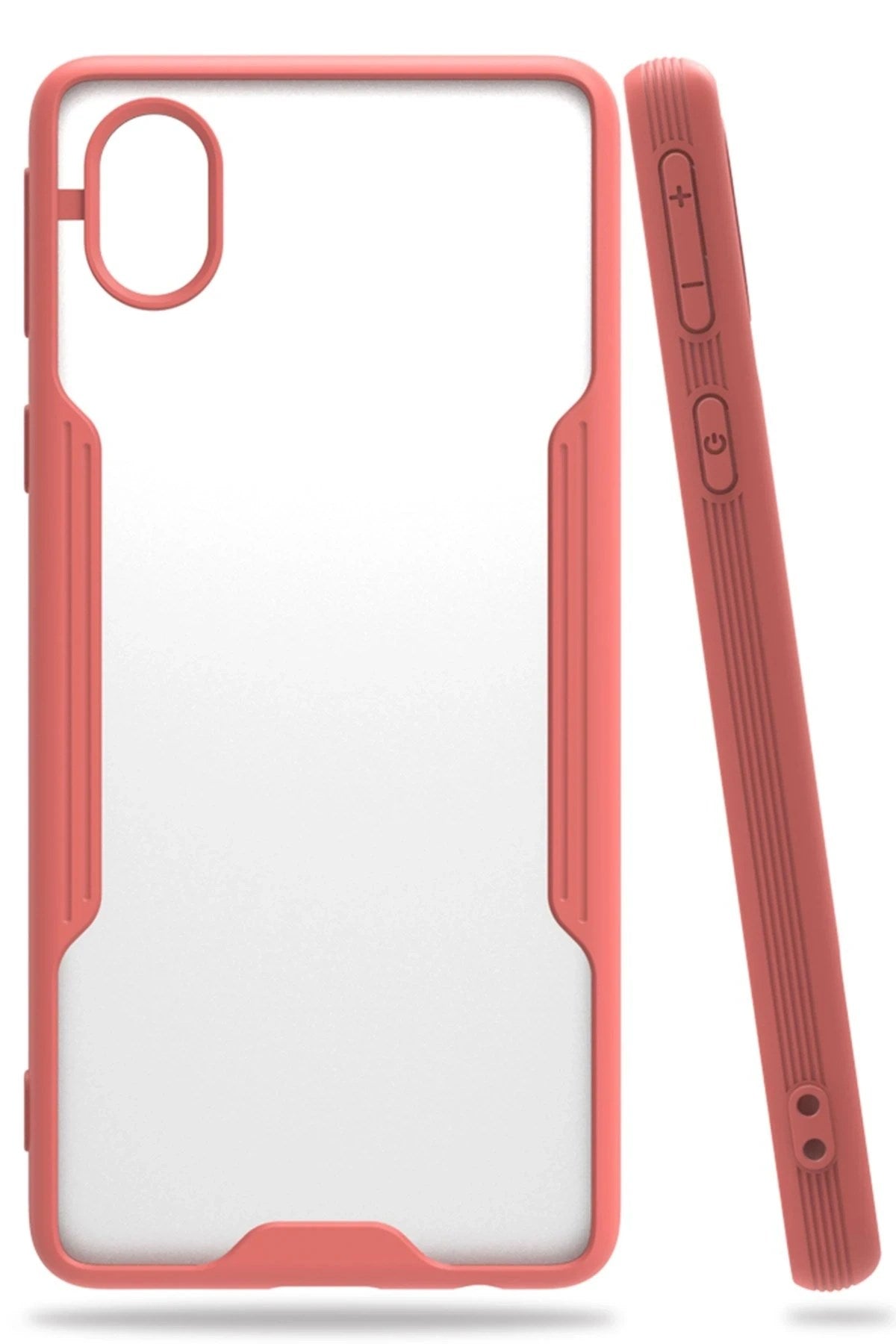 Mey İthalat® Samsung Galaxy A01 Core Kılıf Platin Silikon - Pembe