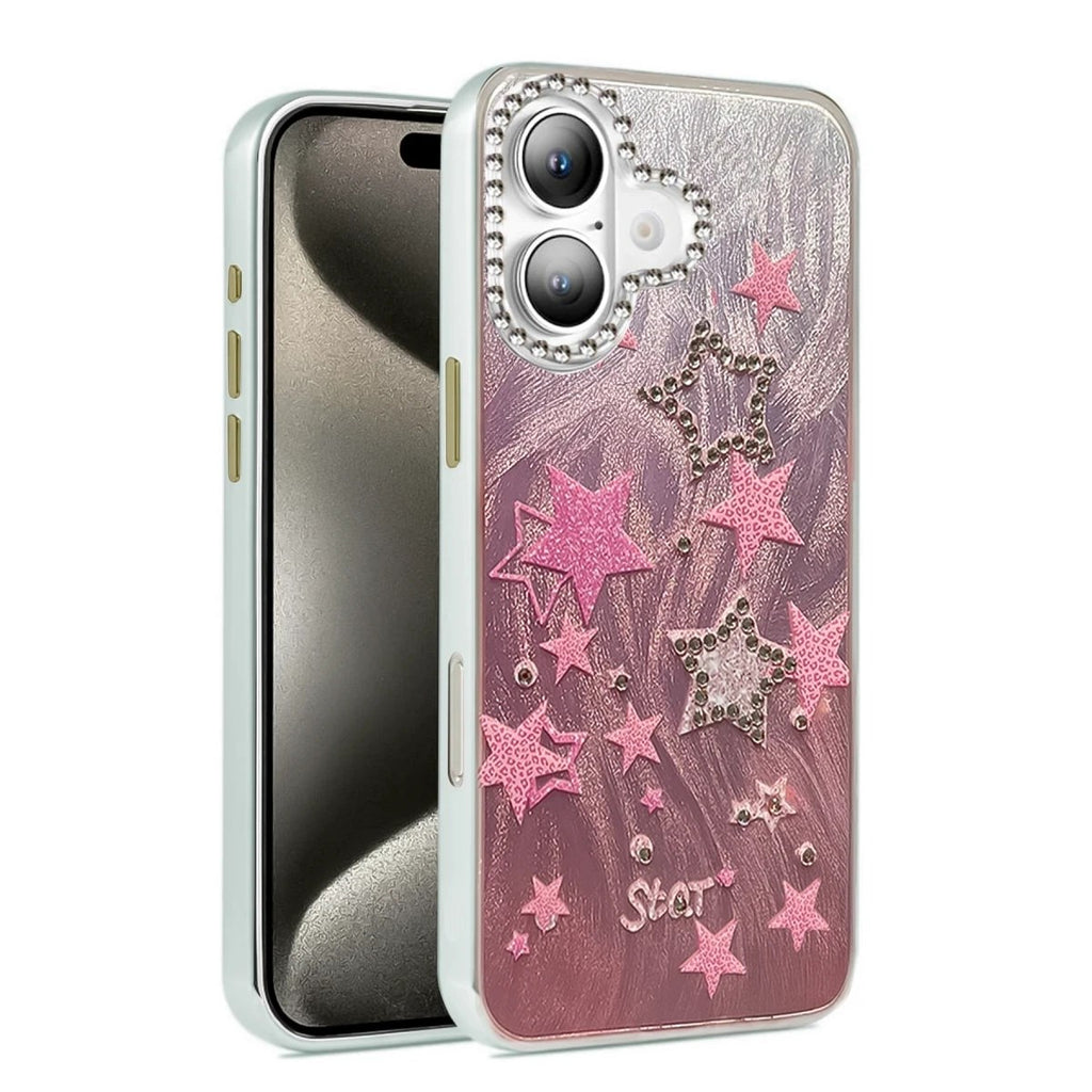 Mey İthalat® iPhone 16 Plus Kılıf Blade Aynalı Desenli Kapak - Desen 7