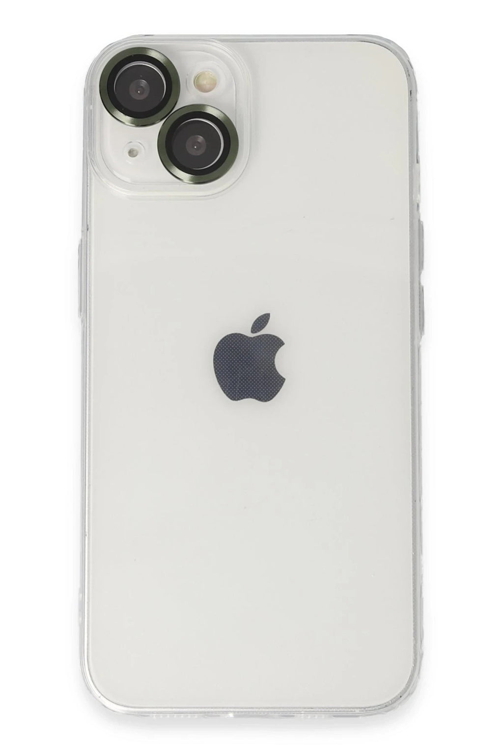Mey İthalat® iPhone 14 Kılıf Luko Lens Silikon - Yeşil