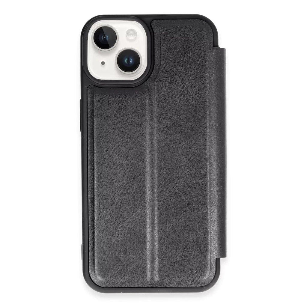 Mey İthalat® iPhone 14 Kılıf Flip Cover - Siyah