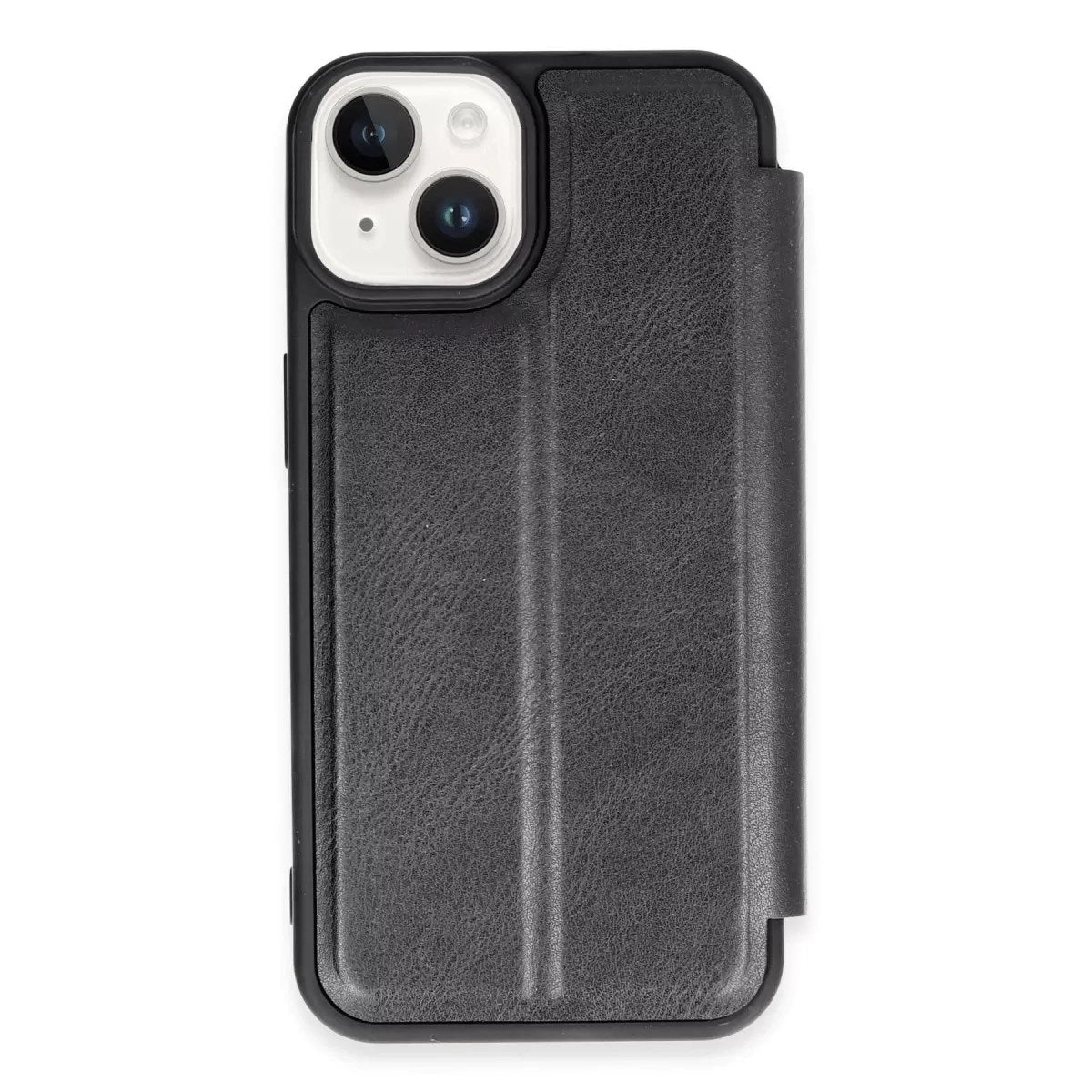 Mey İthalat® iPhone 14 Kılıf Flip Cover - Siyah