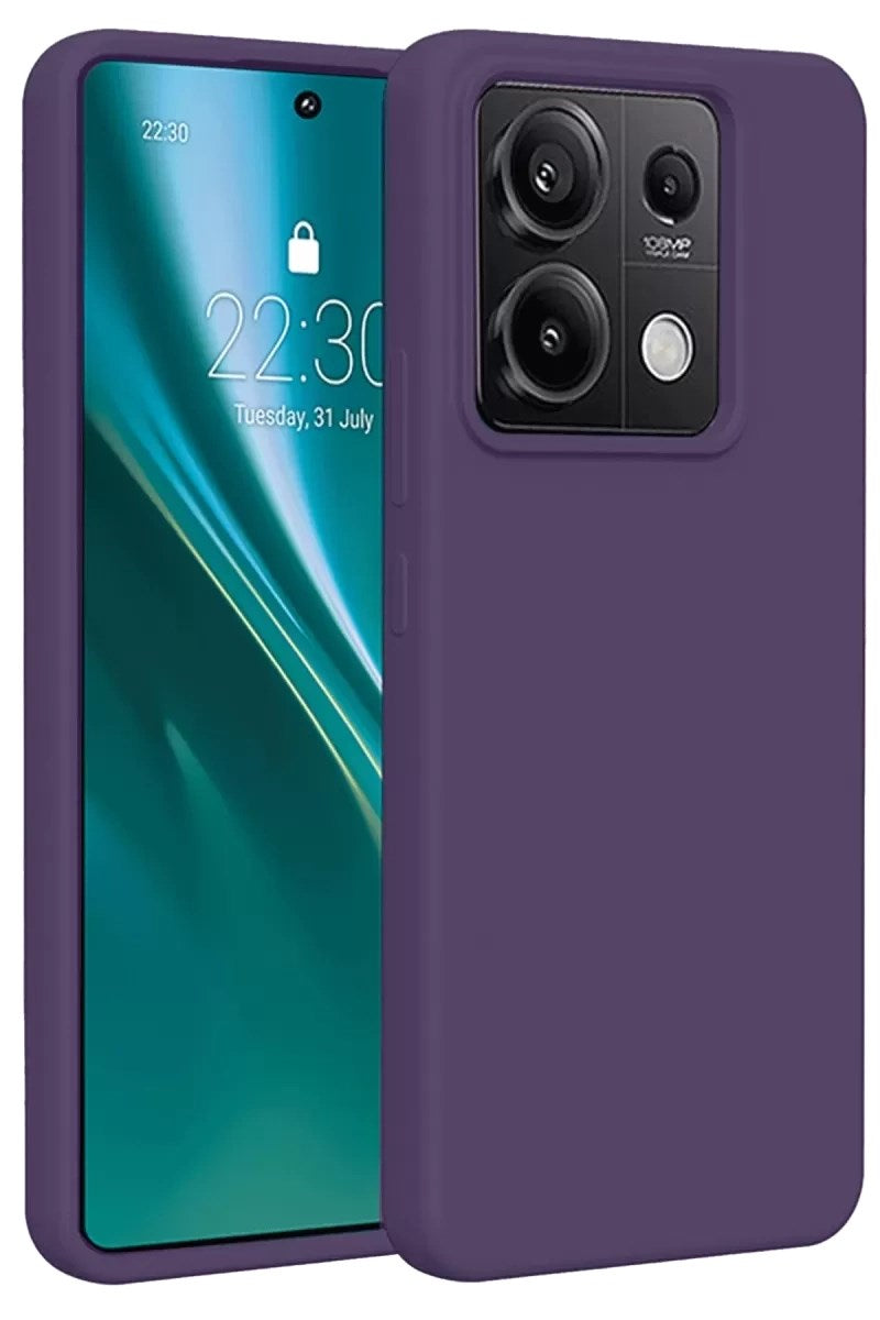 Mey İthalat® Redmi Note 13 Pro 4G Kılıf First Silikon - Mor