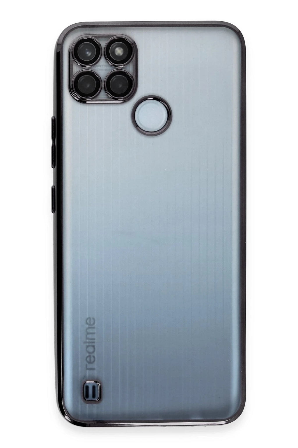 Mey İthalat® Realme C25Y Kılıf Lensli Silikon - Siyah