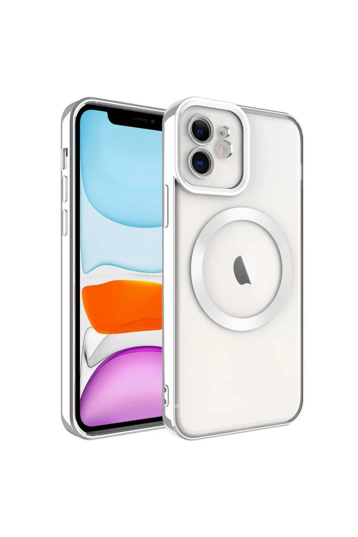 Mey İthalat® iPhone 12 Kılıf Kross Magneticsafe Kapak - Titan Gri