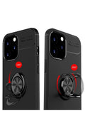Mey İthalat® iPhone 12 Pro Max Kılıf Range Yüzüklü Silikon - Siyah-Gold